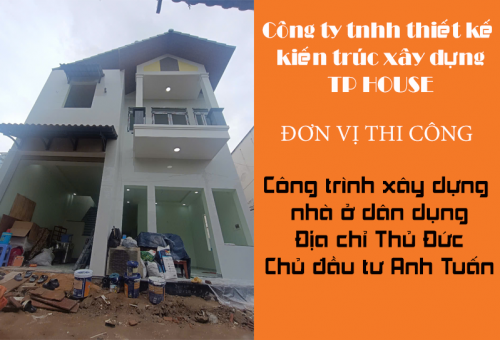 Công trình xây dựng nhà ở dân dụng địa chỉ Thủ Đức